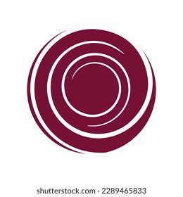 Hurricane symbol, abstract icon vector illustration