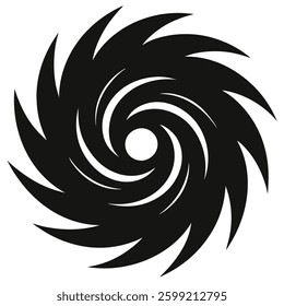hurricane symbol icon vector on white background. hurricane vector art 