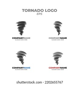 Hurricane symbol set. Typhoon, storm, twister, vortex illustration design in abstract style.