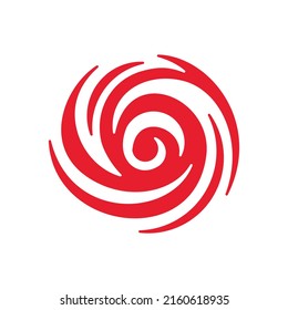 Diseño del logotipo de la plantilla del vector del símbolo del huracán