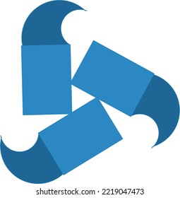 Hurrikan Symbol.abstraktes Symbol. Vektorgrafik 