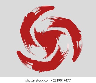 Hurrikan Symbol.abstraktes Symbol. Vektorgrafik 