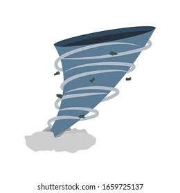 hurricane tornado. Isolated vector illustration
