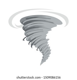 Hurricane twister tornado cyclone illustration.