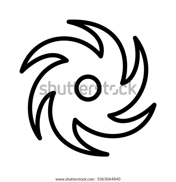 Hurricane Typhoon Tropical Cyclone Storm Line Stock Vector Royalty Free 1063064840