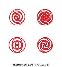 Hurricane vector Collection. Abstract icon.