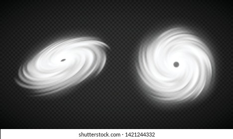 Hurricane As Viewed From Space, Weather Forecasting Map Element, Cyclone Or Tropical Storm Icon, Natural Disaster Themed Design Element