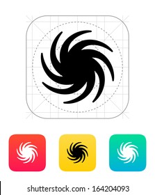 Hurricane Weather Icon. Vector Illustration.