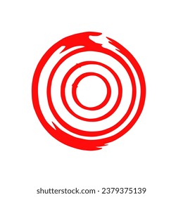 icono de huracanes con aspecto rojo
