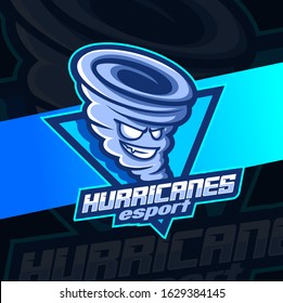 hurricanes mascot esport logo  design