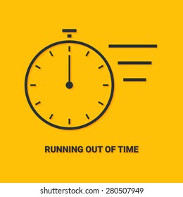 Hurry up concept. Running out of time. Clock logo. Clock line icon. Clock vector logo. Speed logo. Clock web icon. Timer icon. Time concept. Time logo. Time web logo. Clock app icon. Clock www logo