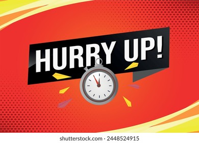 hurry hup poster banner graphic design icon logo sign symbol social media website coupon

