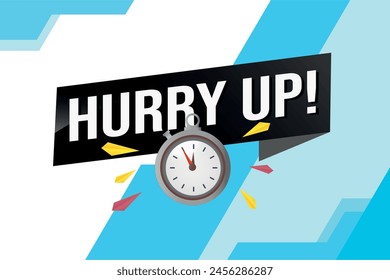 hurry hup poster banner graphic design icon logo sign symbol social media website coupon

