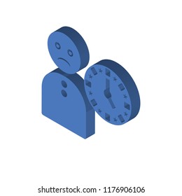 Hurry isometric left top view 3D icon