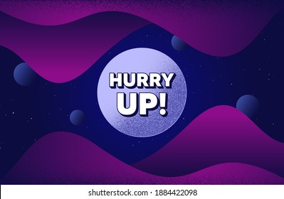 Date prisa en la venta. Fondo abstracto con formas de trabajo cutáneo. Signo de oferta especial. Símbolo de descuentos publicitarios. Cartel de mensaje de oferta con puntos. Fondo abstracto del espacio. Diseño con puntos. Vector
