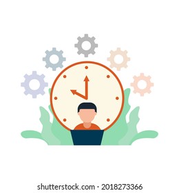 Hurry today in deadline work time management countdown illustration Vector