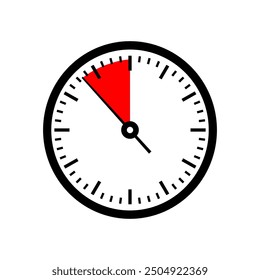  Hurry up, end of time, countdown - minimalist vector icon