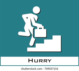 Hurry vector icon