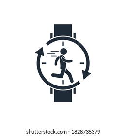 Heriendo hombre. Icono del vector aislado en fondo blanco.