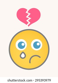 Hurt - Cartoon Smiley Vector Face
