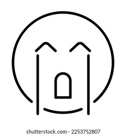 Hurt Emoticon Icon Logo Design Vector Template Illustration Sign And Symbol Pixels Perfect