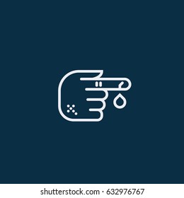 Hurt finger icon