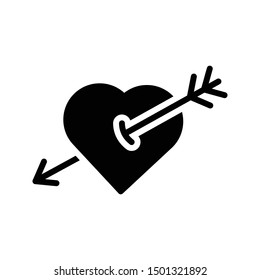 hurt glyph flat vector icon