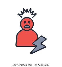 hurt icon. vector.Editable stroke.linear style sign for use web design,logo.Symbol illustration.