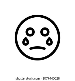 Hurt and sad emoticon