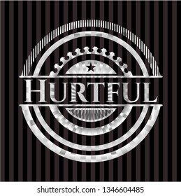 Hurtful silver badge or emblem
