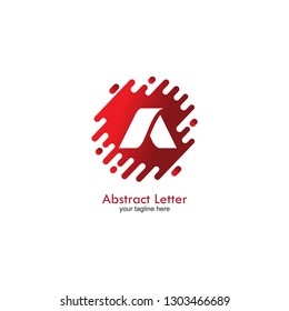 huruf A di desain menjadi sebuah logo yang unik dan cocok untuk perusaan anda
