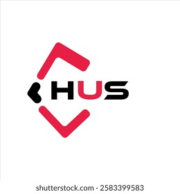 HUS creative minimalist letter logo. HUS unique vector initials alphabet letter logo design
