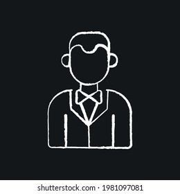 Husband chalk icon. Wedding. Vector isolated black illustration.