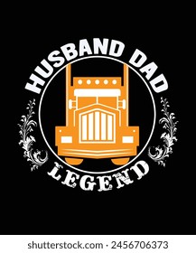 Husband Dad Legend Tshirt design