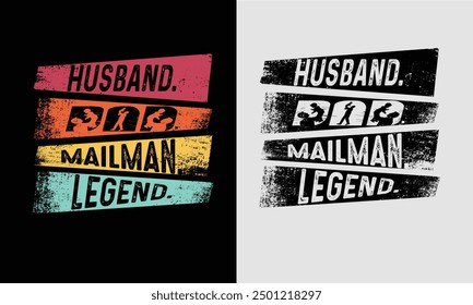 Ehemann Dad Mailman Legend-T Shirt Design