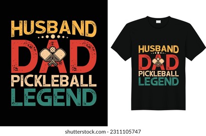 Husband Dad Pickleball legend, Pickleball Player Gift, Racquetball Tshirt, Paddleball Sport T-shirt, Shirts For Sport