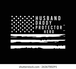 husband daddy protector hero tshirt design