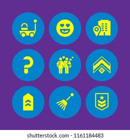 husband icon. 9 husband set with couple, military, visit and farming and gardening vector icons for web and mobile app