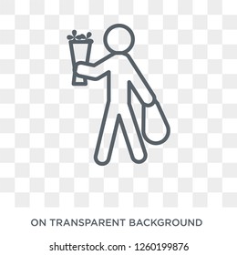 husband icon. Trendy flat vector husband icon on transparent background from family relations collection. High quality filled husband symbol use for web and mobile