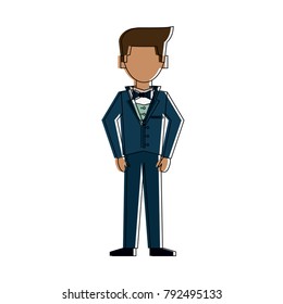 Husband with suit avatar