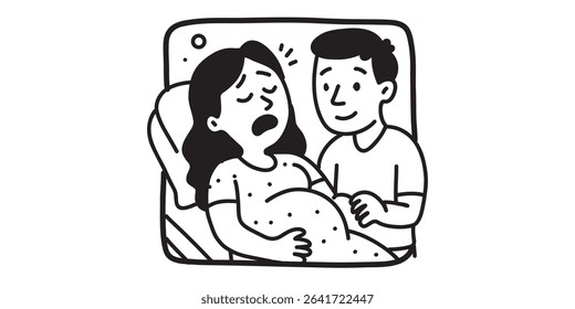  husband supporting during childbirth,  man present at wife’s labor