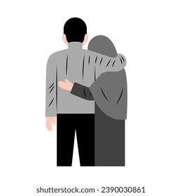 Husband And Wife Consoling Each Other