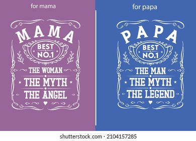 Husband and wife matching t shirt design