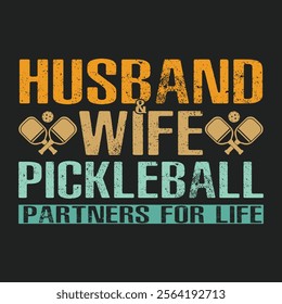 Husband and wife pickleball partners for life