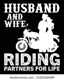 Husband and wife riding partners for life eps file.