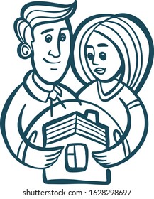 husband and wife take care of the house