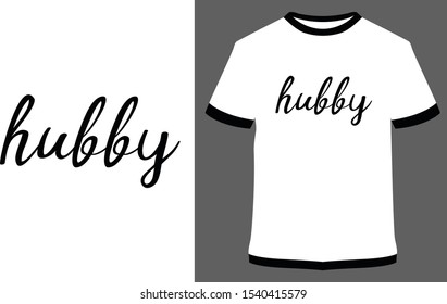 husband and wife t-shirt vector design illustration, it can use for label, logo, sign, sticker for printing for the family t-shirt.