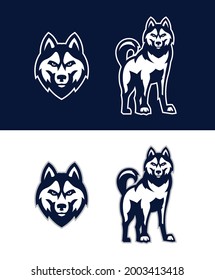 Huskies Vector Mascot Sports Logo Perfect Stock Vector (Royalty Free ...