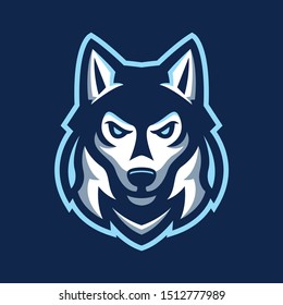 husky dog animal mascot logo