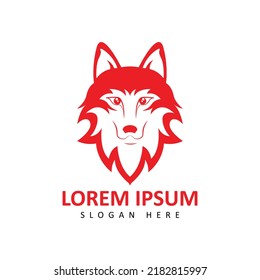 Husky Dog Icon, Vector Illustration.